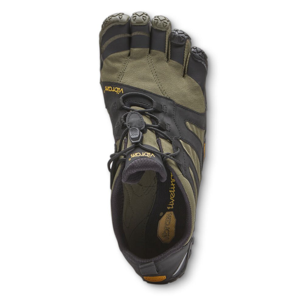 Vibram FiveFingers Dame Løbesko Olivengrøn/Sort - V-Trail 2.0 - 7935CLZDB